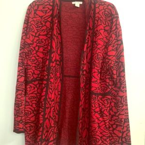 Red and Black Cardigan
